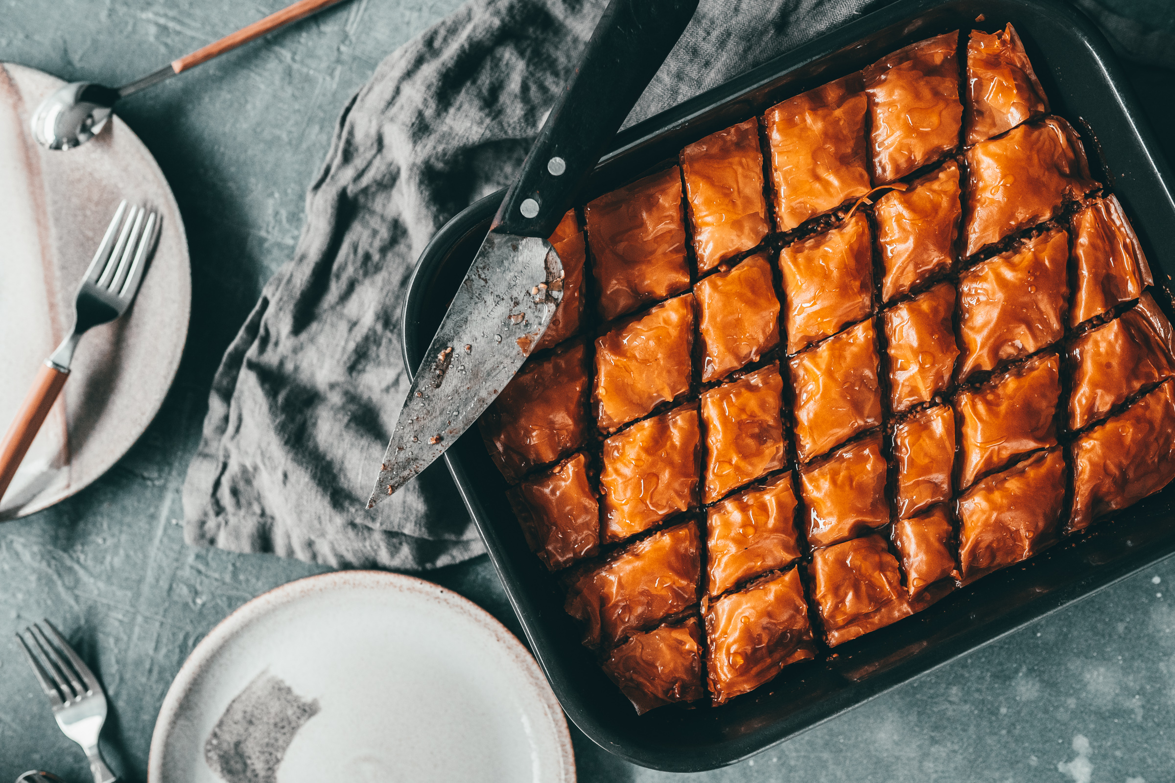 Griechisches Baklava - Traumhaftes Dessert Mit Walnüssen Und Zimt